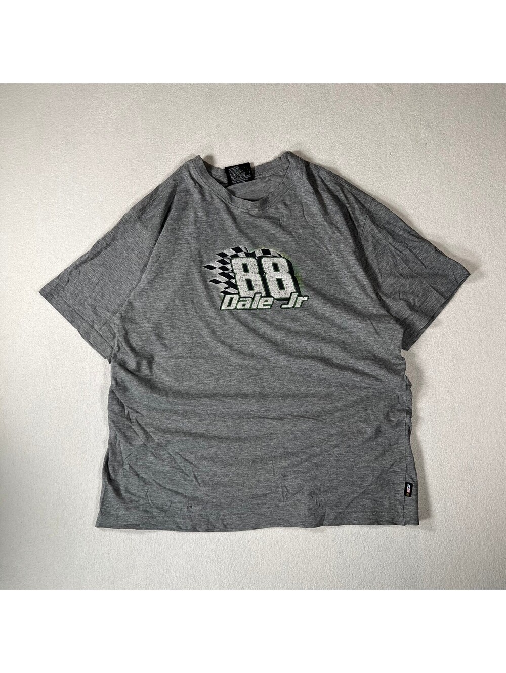 Dale Jr 88 NASCAR Graphic T-Shirt Grey Size Large